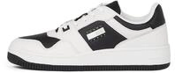 Tommy Jeans Herren Cupsole Sneaker Retro Basket Tumble Low Top, Wei&szlig; (Ecru), 46