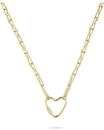 CHRIST Damen-Kette 925er Silber, recycelt Zirkon One Size, Gold 32028274