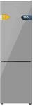 Cecotec Kombi-K&uuml;hlschrank Bolero CoolMarket Combi 250 Grey Glass E. Energieklasse E