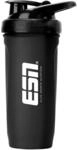 ESN Shaker Reforce Stainless Steel, schwarz, 700 ml, auslaufsicher, Ma&szlig;einheiten