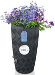 YourCasa Regentonne 240 Liter [Seabreeze] Regenfass Frostsicher aus Kunststoff -