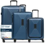 REDOLZ Hartschalen Koffer-Set-3-teilig | S 55 cm Laptopfach + M 66 cm + L 77 cm 