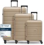 REDOLZ Hartschalen Koffer-Set 3-teilig | aus hochwertigem, leichtem Polypropylen | 4