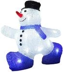 DEUBA&reg; Weihnachtsdeko LED Acryl Figur Schneemann Au&szlig;en Innen 27cm Weihnachten...