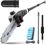 Litheli U20 Akku Hochentaster 20V mit 20 cm Schwert, Teleskop-Hochentaster mit 10000