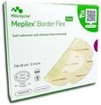 Mepilex Border Flex Oval 7,8x10 cm, selbsthaftender Silikon Schaumverband, 5-pack