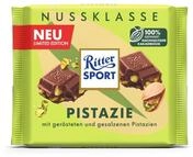 Ritter Sport Pistazie, Vollmilchschokolade mit feinen Pistazienst&uuml;ckchen,