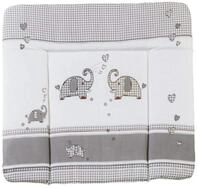 roba Wickelauflage Jumbotwins - 85 x 75 cm - Weiche Wickelunterlage mit Elefanten