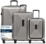 REDOLZ Hartschalen Koffer-Set-3-teilig | S 55 cm Laptopfach + M 66 cm + L 77 cm 