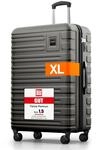 Travely Polycarbonat Koffer Gro&szlig; 77cm XL - 100L Innenvolumen - 158cm Gurtma&szlig;, sehr