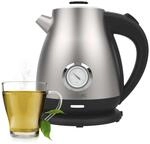 Cecotec Wasserkocher 1,7L Thermosense 620 Retro Steel, 2200W, Antikalkfilter, 360&deg;