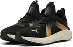 Puma SOFTRIDE ENZO 5 METALLIC WN's, Weiblich Stra&szlig;en-Laufschuh, Puma Black-WARM