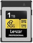 LEXAR Carte CFexpress PRO Type B Gold 4.0 Series 1TB - R3600/W3300MB/s