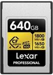 LEXAR Carte CFexpress PRO Type A Gold 4.0 Series 640GB R1800/W1650MB/s - VPG400