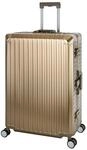 Travelhouse Tokyo 100% Aluminium Reisekoffer Gold XL-78cm Hartschalenkoffer2X TSA