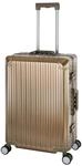 Travelhouse Tokyo 100% Aluminium Reisekoffer Champagner M-65cm Hartschalenkoffer