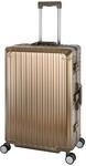 Travelhouse 100% Aluminium Reisekoffer Tokyo Champagner L-72cm Hartschalenkoffer 2X