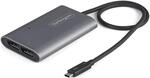 StarTech.com Thunderbolt 3 auf Dual DisplayPort Adapter DP 1.4 - Dual 4K 60Hz oder