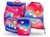 Baagl Schulranzen M&auml;dchen f&uuml;r 1. Klasse, Airy Schultasche Set 3-Teilig, Grundschule