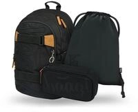 Baagl Schulrucksack Set Jungen M&auml;dchen 3 Teilig, Schultasche ab 3. Klasse,