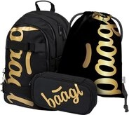 Baagl Schulrucksack Set M&auml;dchen Jungen 3 Teilig, Schultasche ab 3. Klasse,
