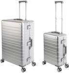 Travelhouse Oslo Aluminium Koffer-Set - Handgep&auml;ck Vol. 39L & Check-in