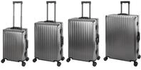 Travelhouse&reg; Tokyo Aluminium Reisekoffer Set, 55cm + 65cm + 72cm + 77cm Trolley mit