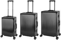 Travelhouse Tokyo Aluminium Reisekoffer 3 Set (Handgep&auml;ck 55cm, Mittlerer Koffer