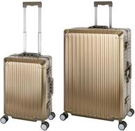Travelhouse Tokyo 100% Aluminium Reisekofferset Champagner S-55cm & XL-78cm