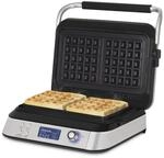 H.Koenig Waffeleisen GFX800, 12x12,5 cm Waffelautomat, Antihaftbeschichtung, 5