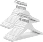 SONGMICS Kinderkleiderb&uuml;gel, 20er Set, Massivholz, 35 cm | Kleiderb&uuml;gel Kinder, mit