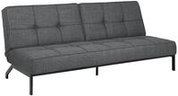 AC Design Furniture Bent Schlafsofa in Dunkelgrau, Schlafsofa mit 3 Liegepositionen,