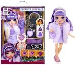 Rainbow High Creative Crystals Violet - Lila 28 cm Modepuppe mit Make It Kit f&uuml;r