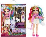 Rainbow High Creative Crystals Amaya - Regenbogenfarbene 28 cm Modepuppe mit Make It