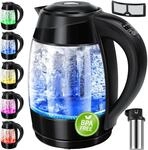 KESSER&reg; Wasserkocher 1,8L Edelstahl mit LED Beleuchtung-Farbe je nach...