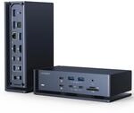 iVANKY 20-in-1 FusionDock Max 1 Dual Thunderbolt 4 Dock, Quad 6K@60Hz Monitor MacBook