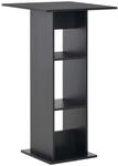 vidaXL Bartisch mit 2 Regalen Stehtisch Bartresen Tresentisch Bistrotisch