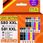 Supply Guy 580XXL 581XXL Druckerpatronen kompatibel mit Canon PGI-580 CLI-581 f&uuml;r