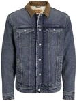 JACK & JONES Herren Jeansjacke JJIJEAN JJJACKET W Sherpa WI 200 SN12259201,Blue