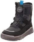 Superfit Jungen Mars Warm Gef&uuml;tterte Gore-tex Schneestiefel, Schwarz Hellgrau 0070,