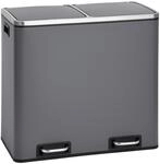 SVITA TM2X24 Treteimer 48 Liter Abfalleimer M&uuml;lleimer Design M&uuml;lltrennung