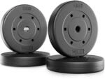 TREX SPORT Hantelscheiben Set 20 kg | Kunststoff Gewichtsscheiben 25 mm | 4 x 5 kg