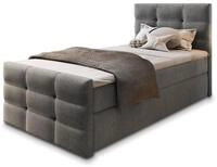 Masseno Boxspringbett Amon 100 100x200 cm Komplett-Set mit Matratze und Topper,