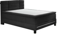 Sun Garden BX2260 Boxspringbett - 140 x 200 cm - Anthrazit - Stoffbezug - mit