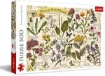 Trefl - Puzzle 500 Teile, Kr&auml;uterbuch: Heilkr&auml;uter, Klassische Puzzles
