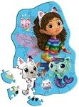Trefl - Holzpuzzle 50 Teile, Die fr&ouml;hliche Gabby, Gabby's Dollhouse, 5+ | Formpuzzle
