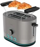 Cecotec Vertikaler Toaster aus Edelstahl mit Doppelkurzer Schlitz Shine&Toast Double.