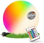 8 seasons design LED Kugelleuchte 60 cm Shining Globe (wei&szlig;) &ndash; E27, RGB