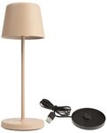 Deko-Light Set Akkuleuchte Canis Mini + Ladesockel, Beige