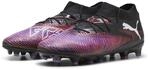Puma Future 8 PRO FG/AG JR, Unisex Fussballschuh, Puma Black-Puma White-Glowing RED,